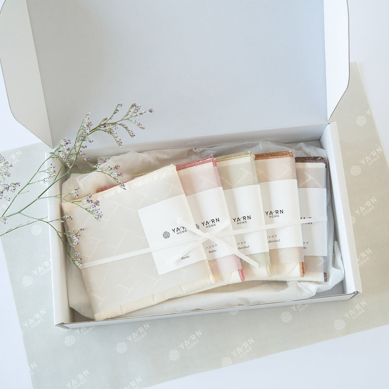 【GIFT BOX】ハンカチ ５色セット