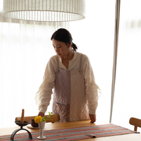 パッチワークエプロン　3sun × Another YARN HOME