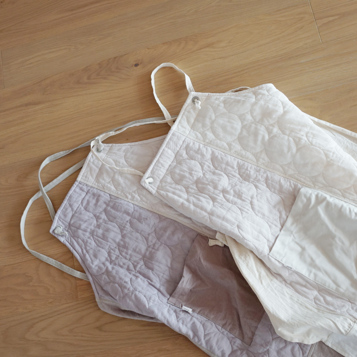 パッチワークエプロン　3sun × Another YARN HOME