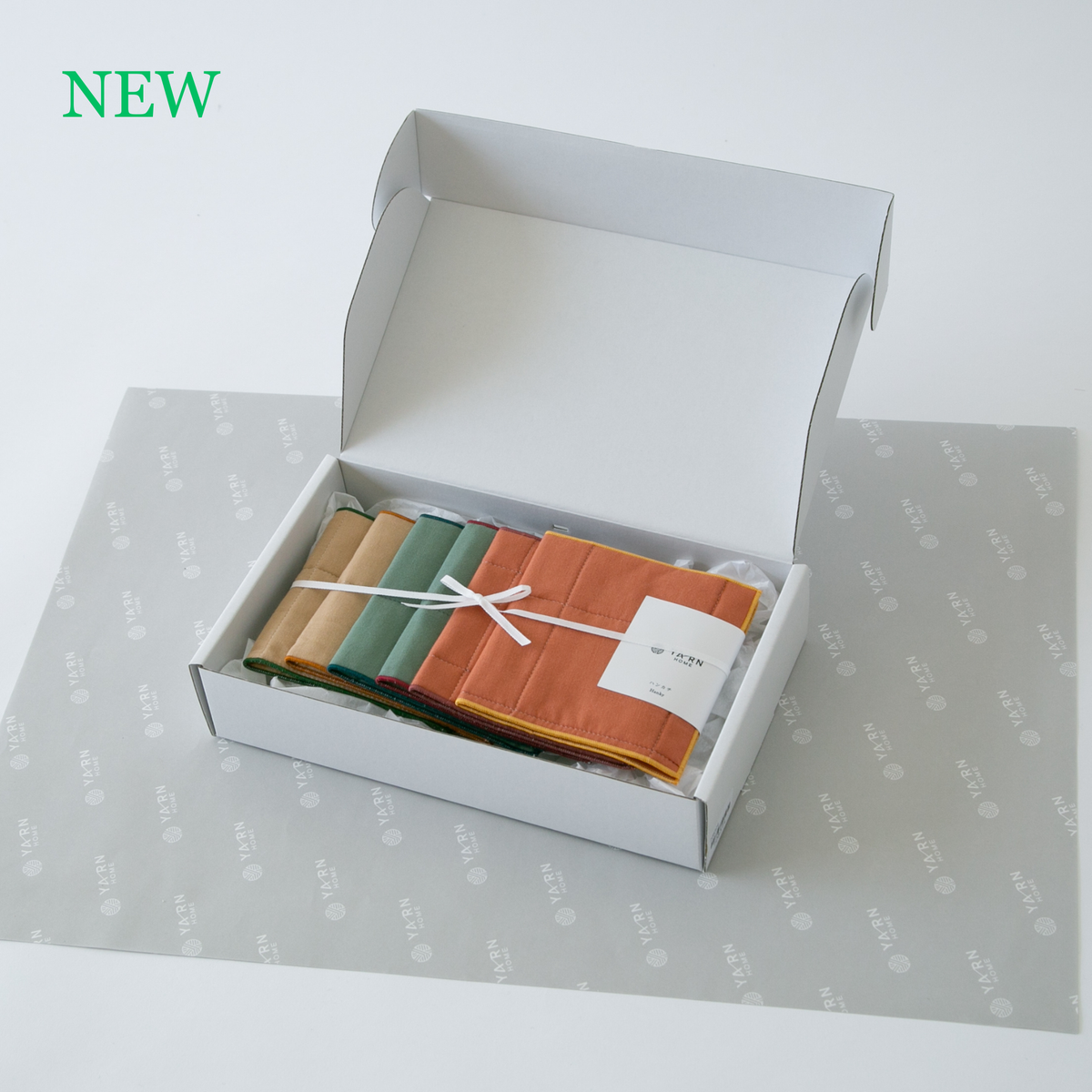 【GIFT BOX】UKIHA  ハンカチ ハーフ6枚セット