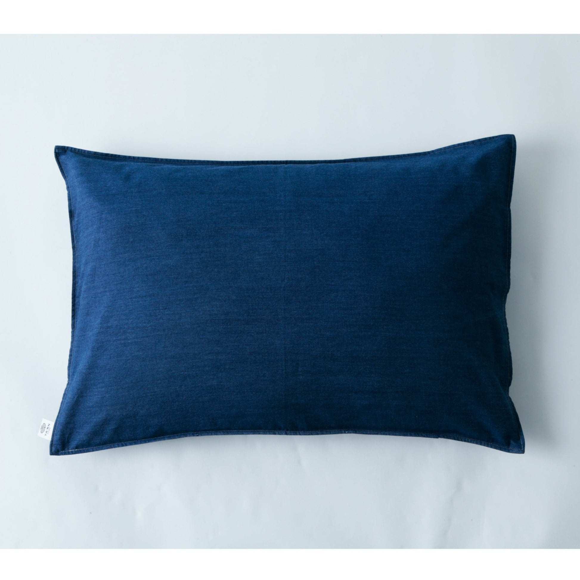 ネイビーブルー 枕カバー 16x16インチ グレー ダリア 花柄 スロー枕