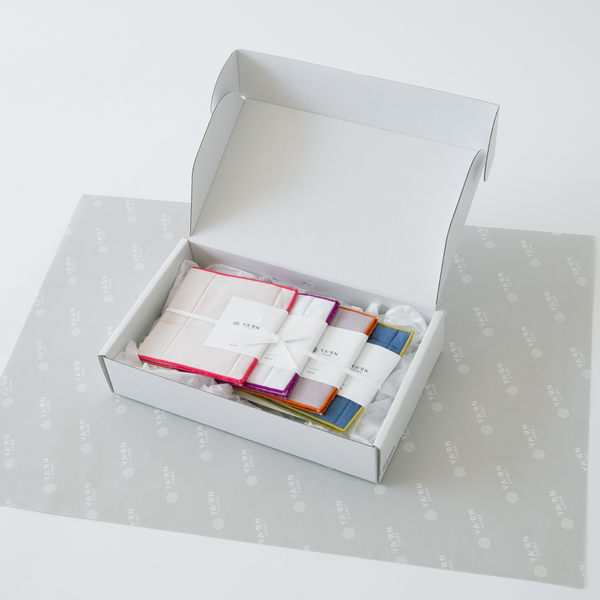 【GIFT BOX】UKIHA  ハンカチ ハーフ4枚セット